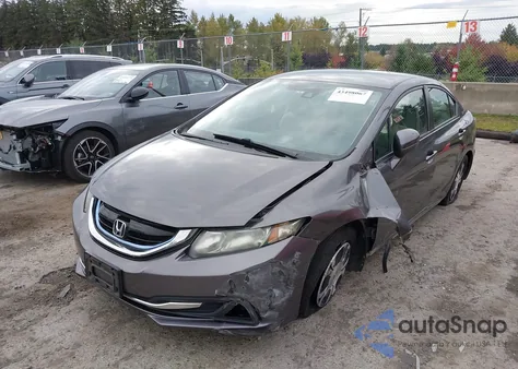 2015 Honda Civic Hybrid from USA, damaged, VIN 19XFB4F20FE201174